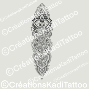 Ornemental style henna dotwork